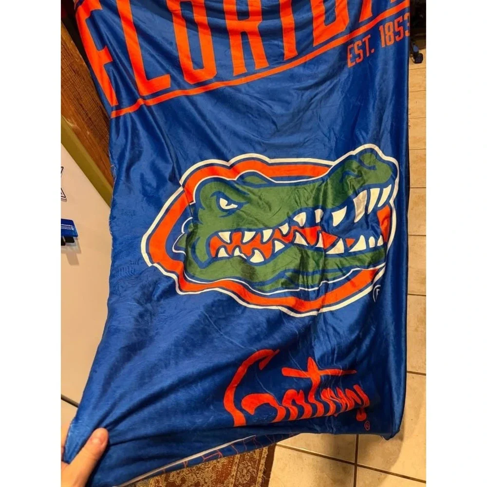 University of Florida Gators 8 lb Weighted Blanket 60x40 Washable Cover EUC